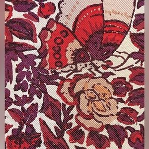 Tory Burch Ria oblong  silk  scarf with butterflies